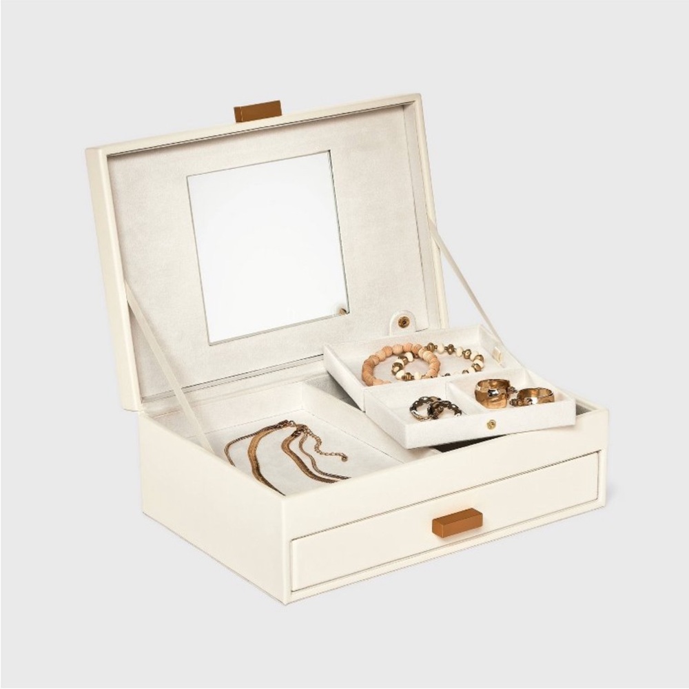 2 Drawer Woven Jewelry Box/Organizer NEW